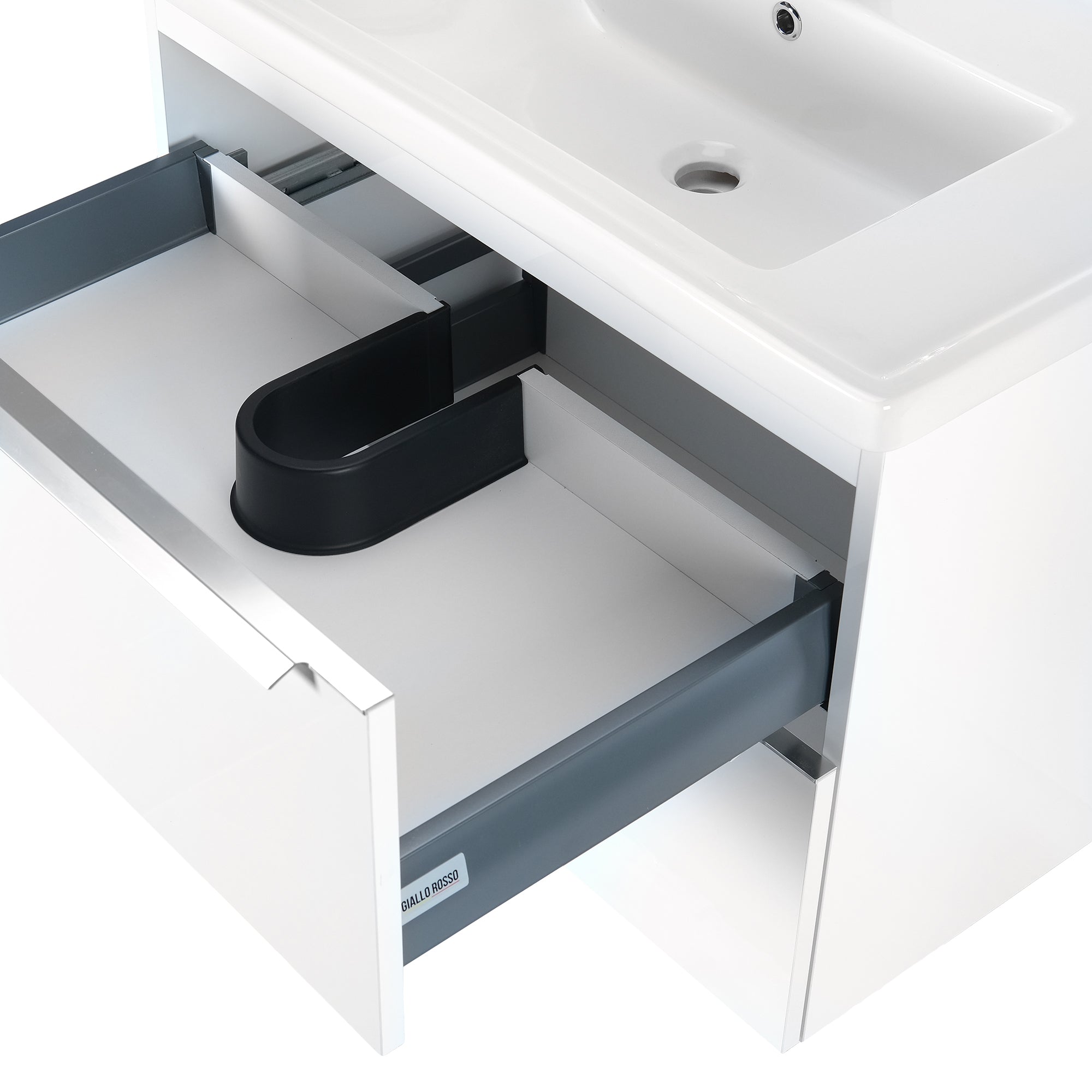 ARGENTO 32 INCH MODERN WALL MOUNT VANITY AND SINK COMBO - GLOSSY WHITE